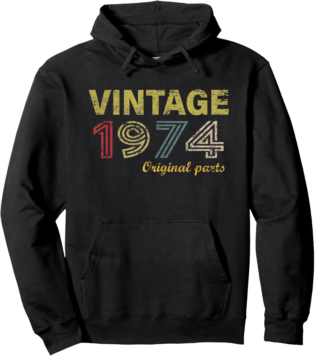 Vintage 1974 Cool 51 Year Old Bday Men Women 51st Birthday Hoodie - Hoodie | Black