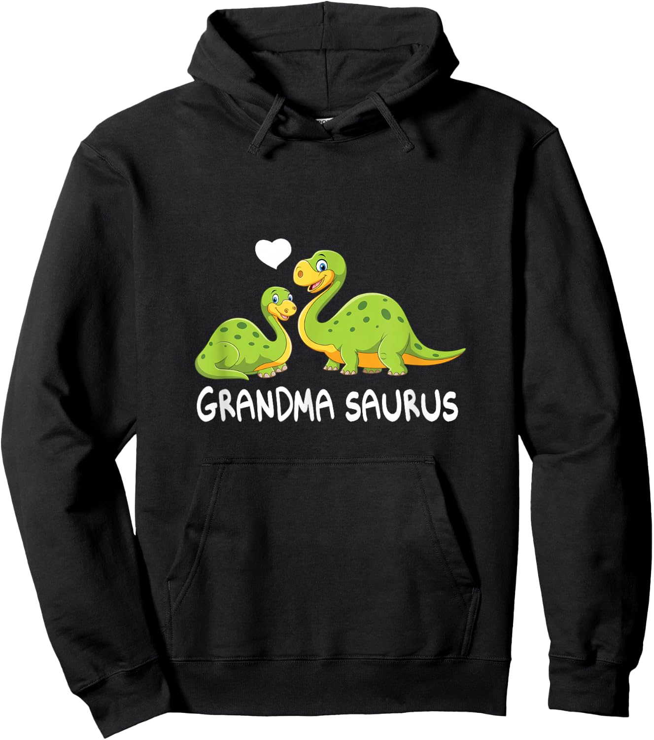 Grandma Saurus Grandmasaurus cute and funny women girls kids Hoodie - Hoodie | Black