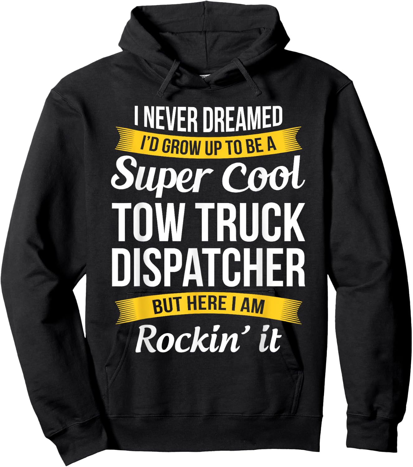 Funny Tow Truck Dispatcher Appreciation Gifts Hoodie - Hoodie | Black