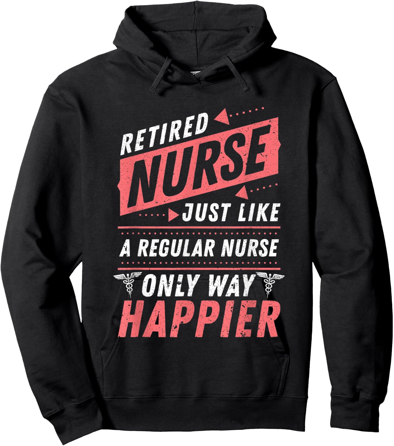 Retired Nurse Nursery Retirement Gift Nurse Hoodie - Hoodie | Black