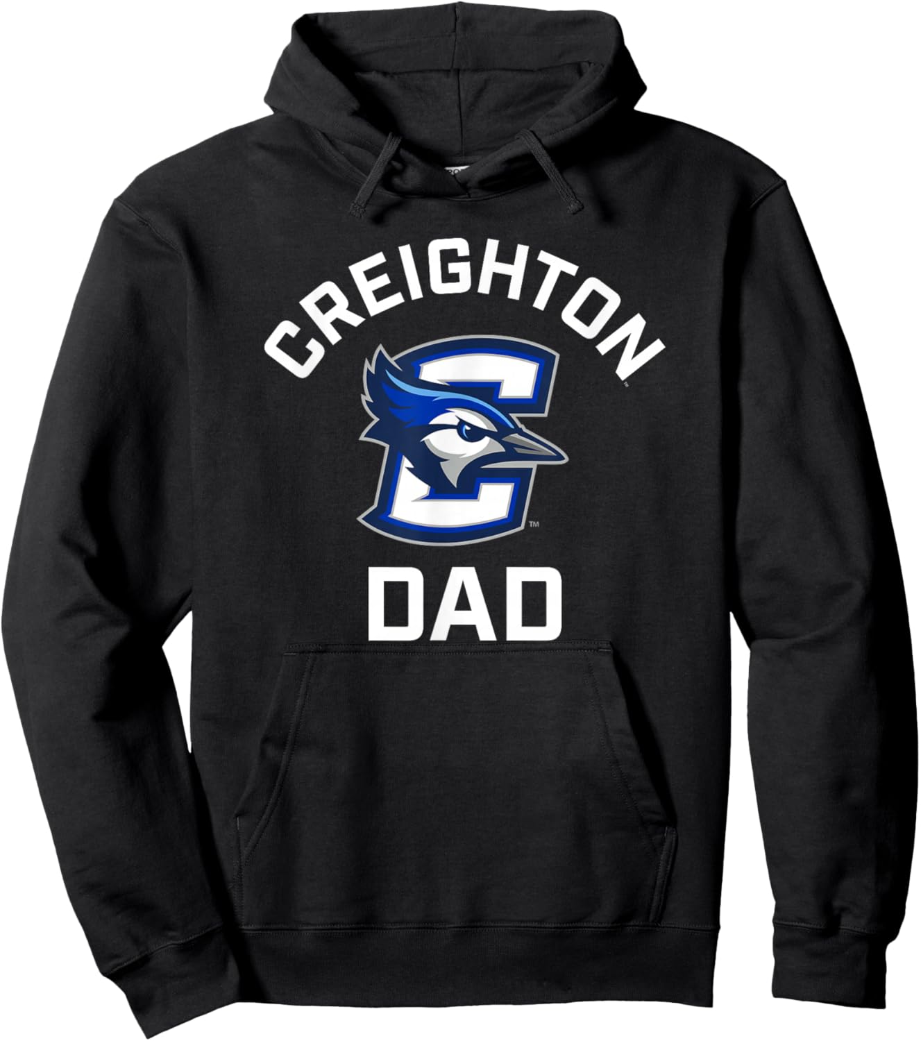 Creighton University Bluejays Arched Dad Hoodie - Hoodie | Black