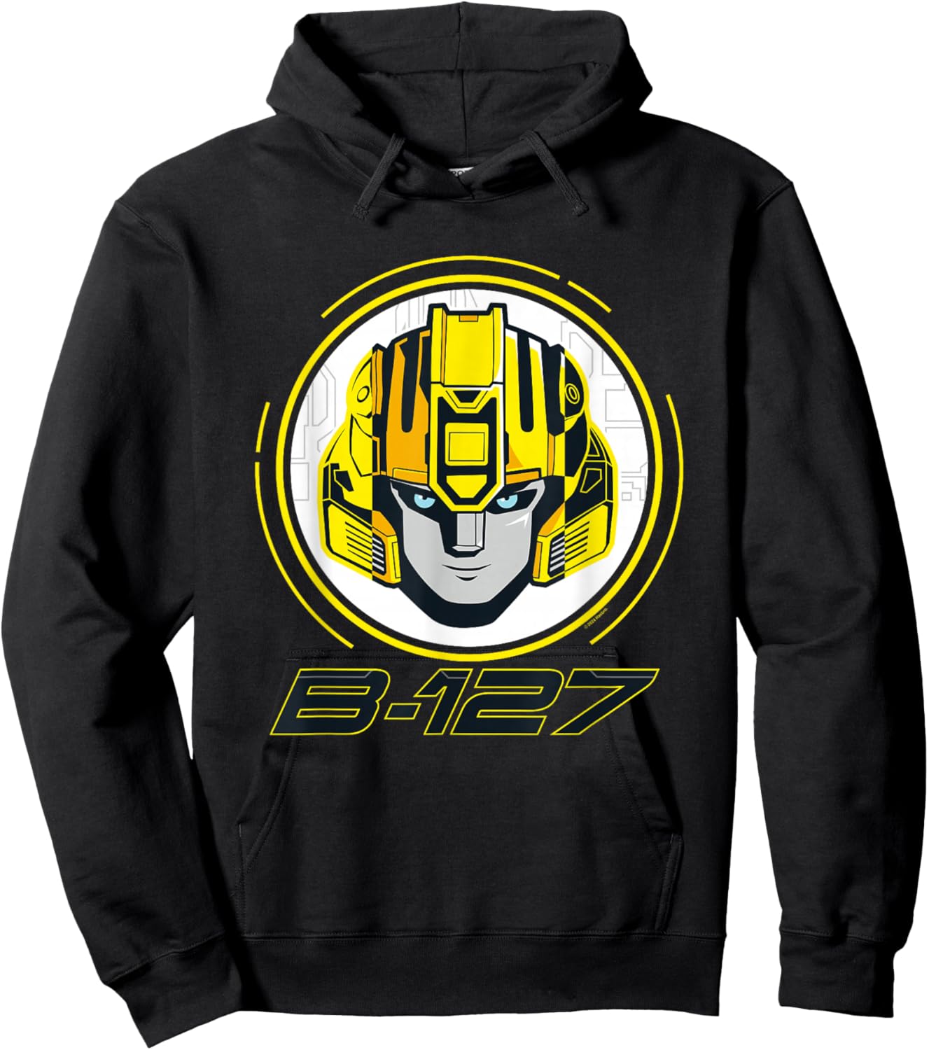 Transformers One B-127 Bumblebee Face Poster Hoodie - Hoodie | Black