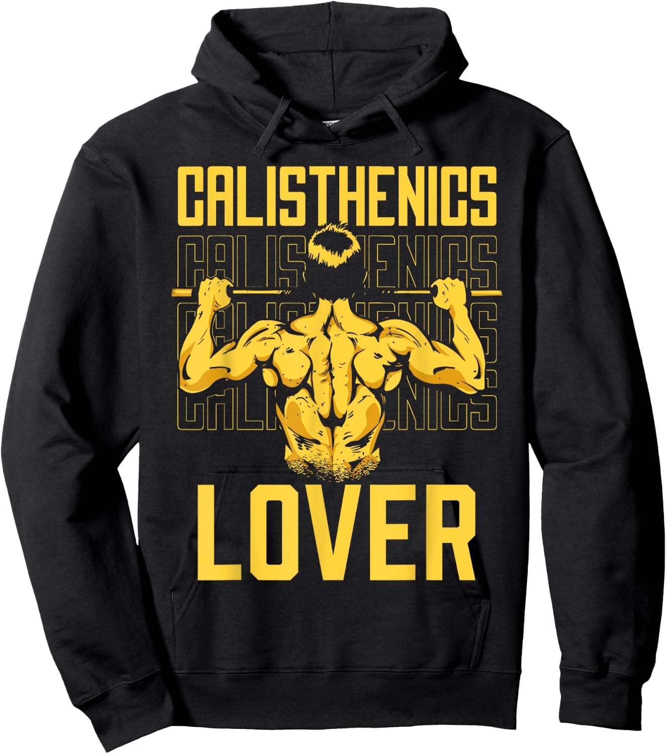 Calisthenics Exercise Athlete Workout - -Adults, Kids - Black - Short Sleeve - Cotton, Polyester - Funny Calisthenics Lover Design Hoodie - Hoodie | Black