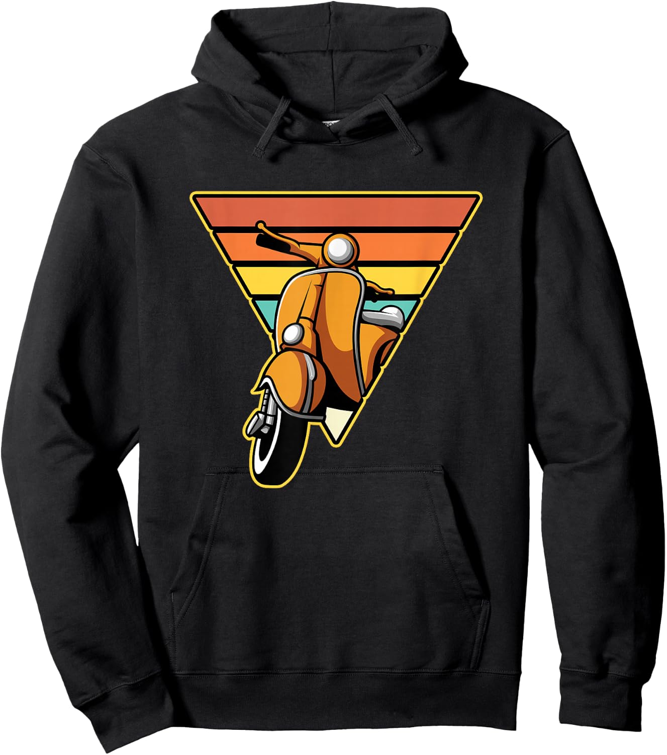 Retro Scooter Bike Motorbike Scoot - Vintage Moped Hoodie - Hoodie | Black