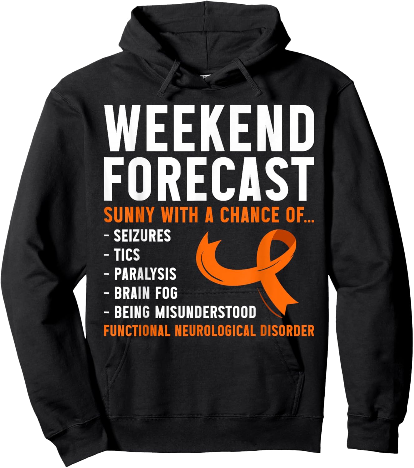 FND Awareness Functional Neurological Disorder Hoodie - Hoodie | Black