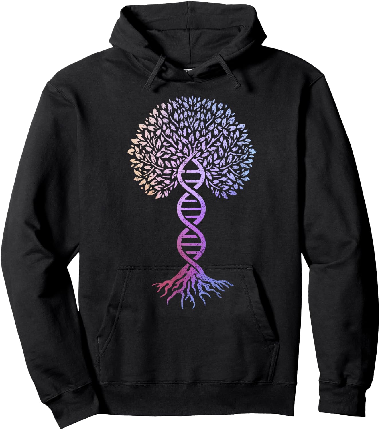 Tree Of Life DNA Science Genetics Earth Day Genealogy Hoodie - Hoodie | Black