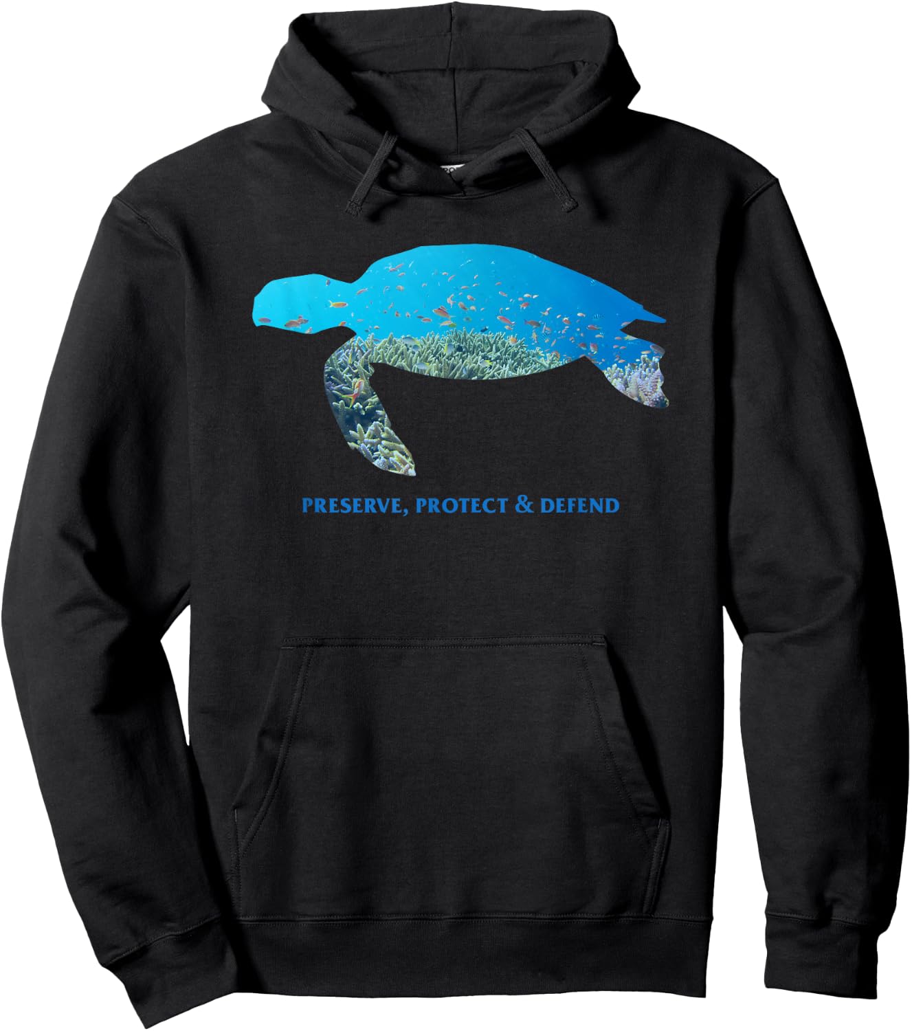 Preserve Protect Defend Climate Protection Environmental Protection Tortoise Hoodie - Hoodie | Black