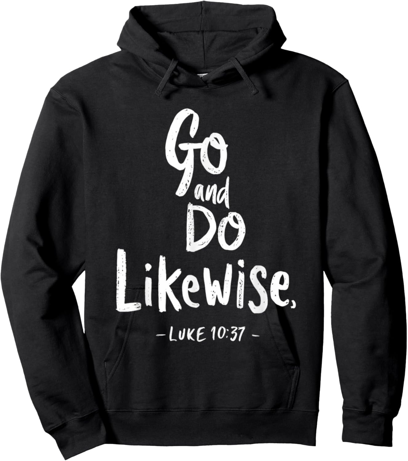 Go and Do Likewise Good Samaritan Jesus Parable Christian Hoodie - Hoodie | Black