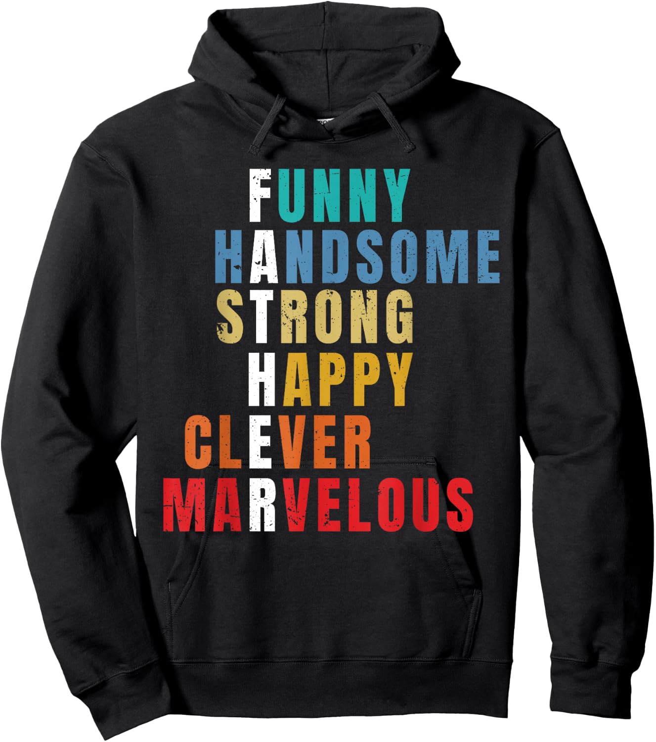 Father's Day Men Gift From Daughter Son Wife for Husband Dad Hoodie - Hoodie | Black