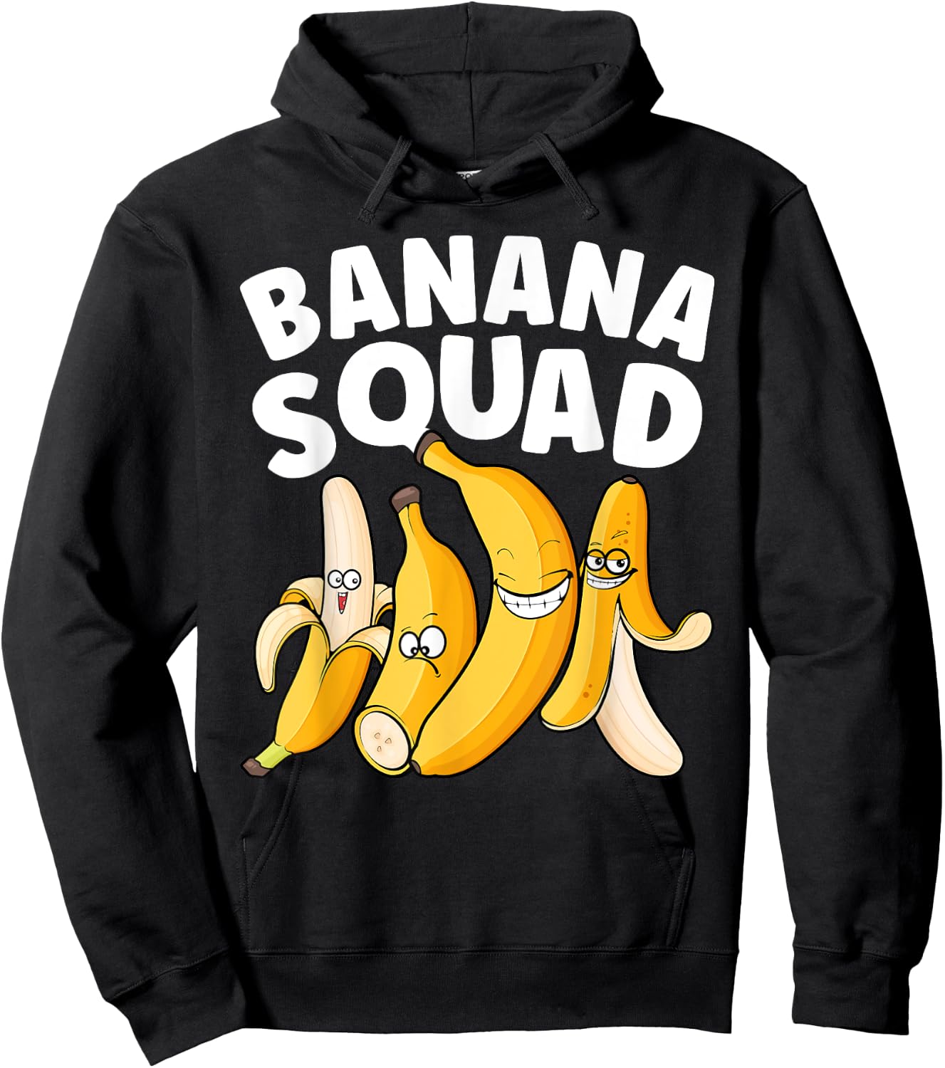 Funny Banana Design Women Kids Fruit Banana Lover Hoodie - Hoodie | Black
