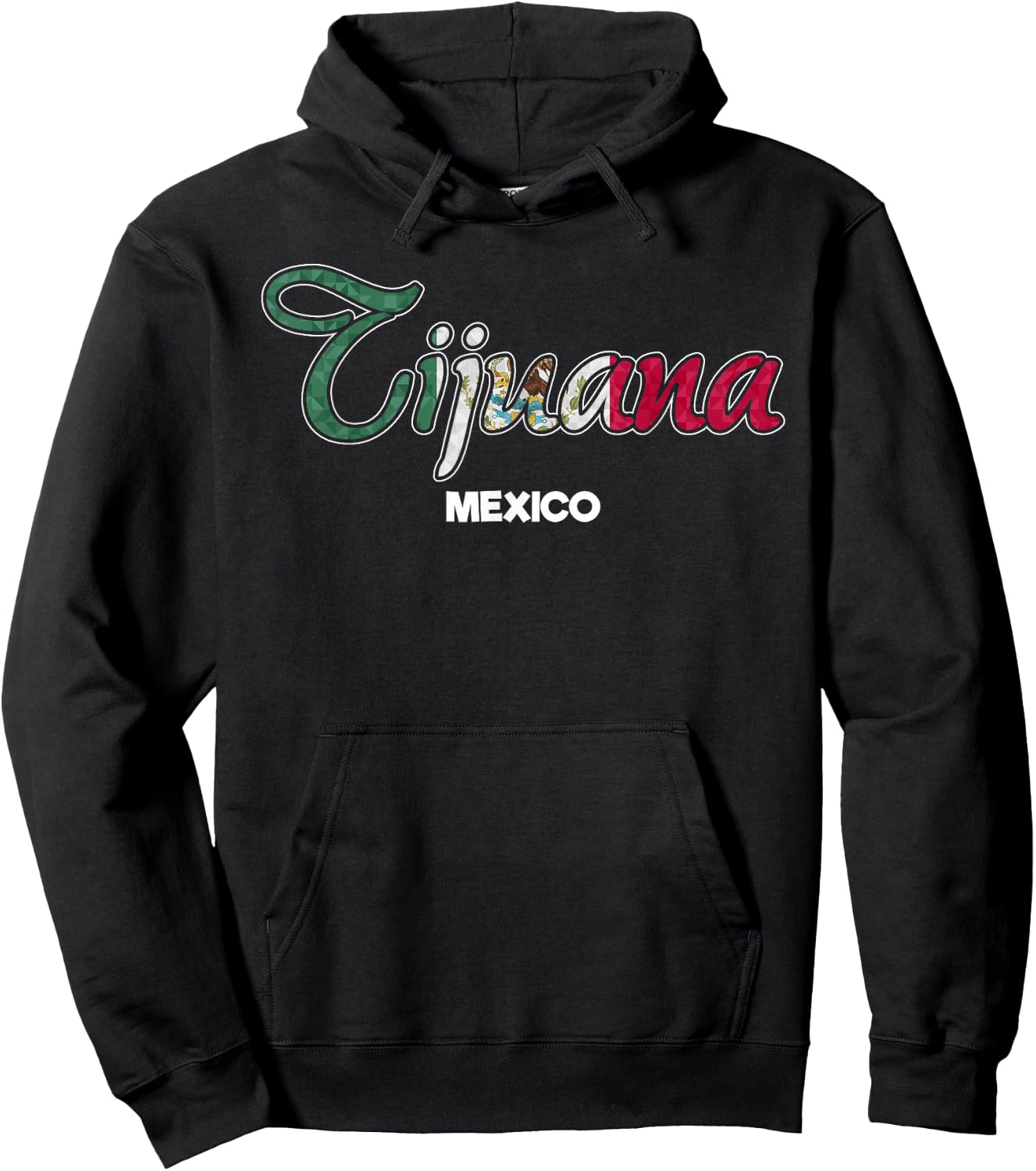 Tijuana City Flag Mexican Hoodie - Hoodie | Black