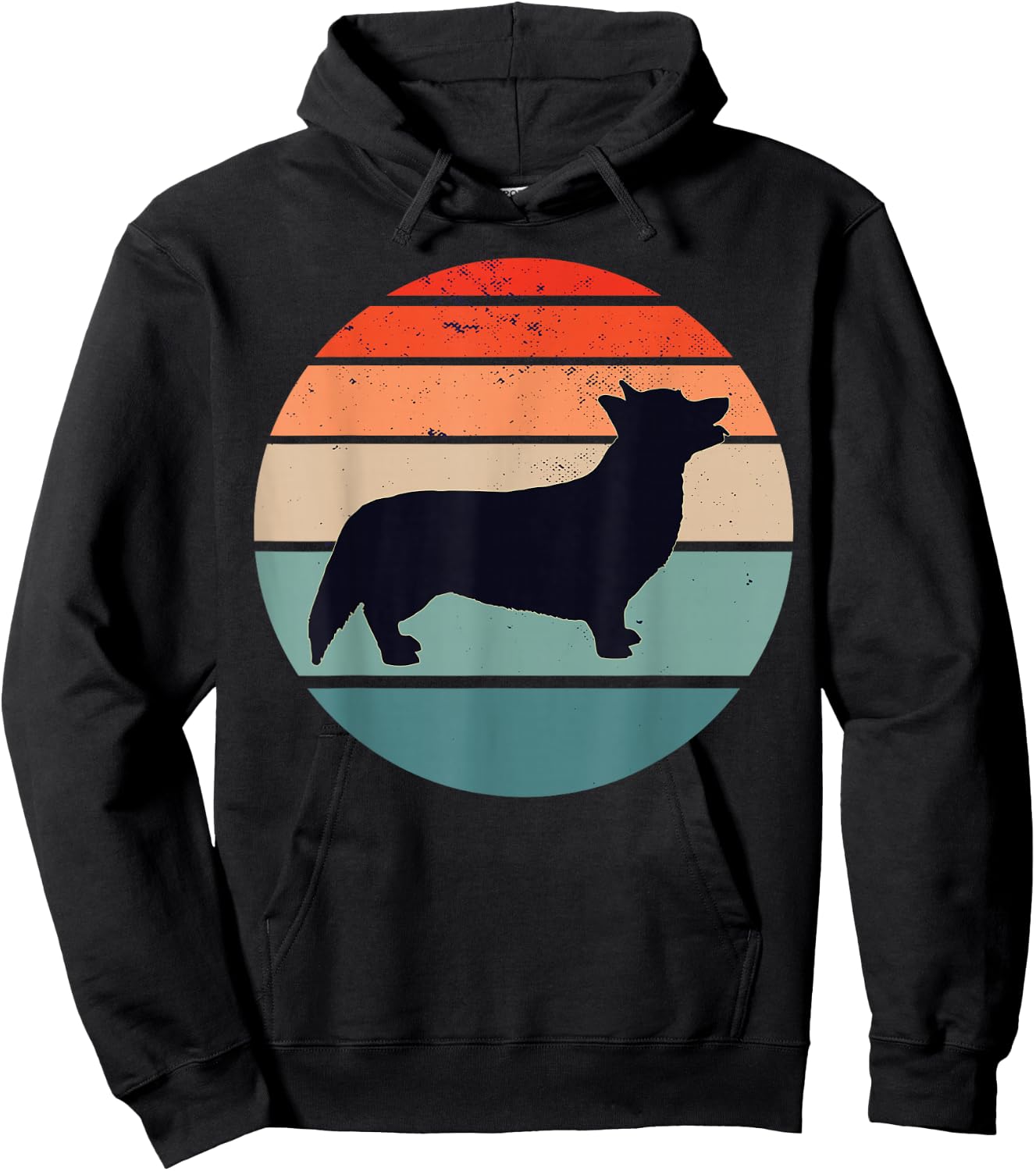 Welsh Corgi Pembroke Welsh Corgi Cardigan Hoodie - Hoodie | Black