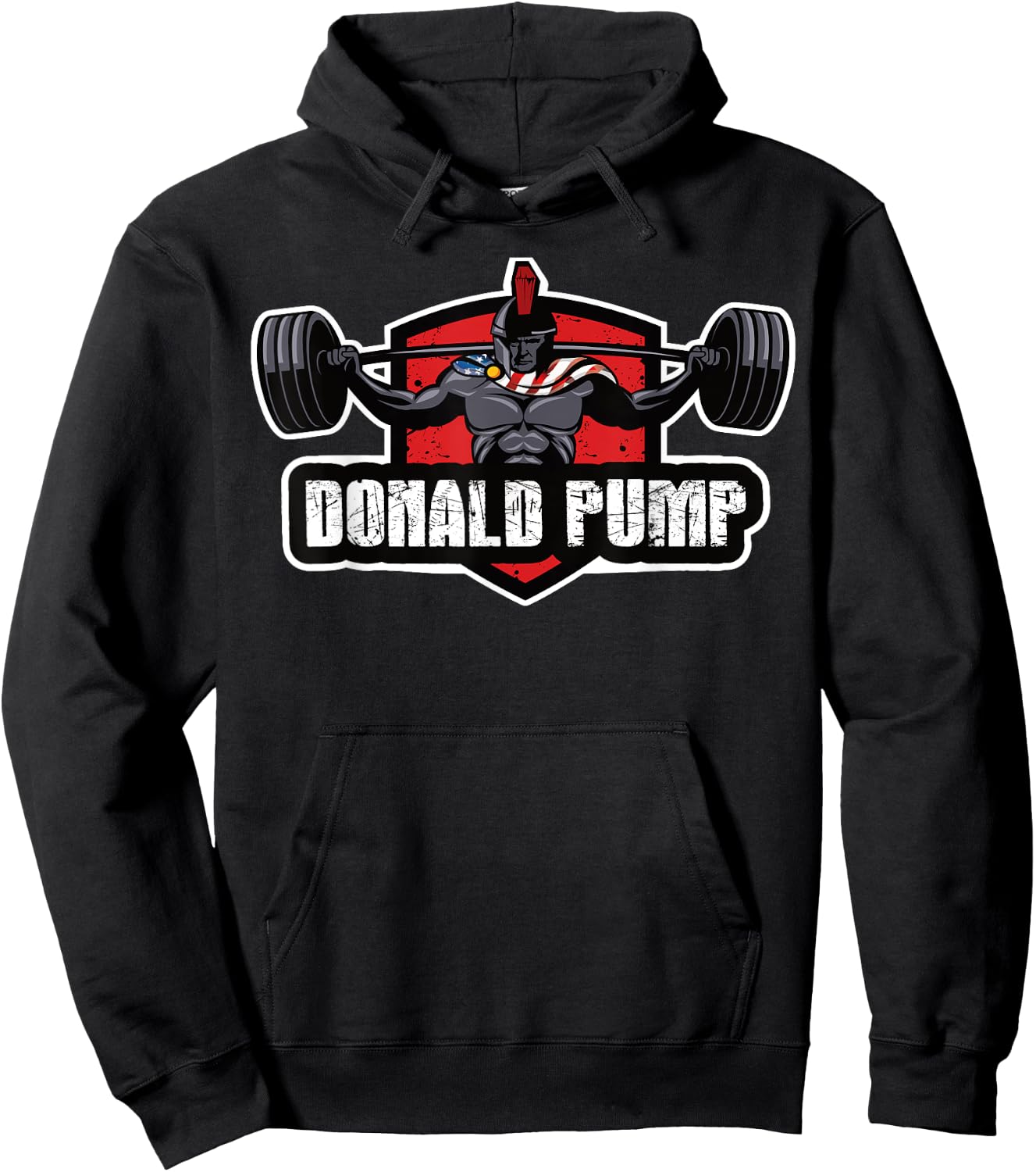 Donald Pump - Trump Weightlifting America 2020 Hoodie - Hoodie | Black