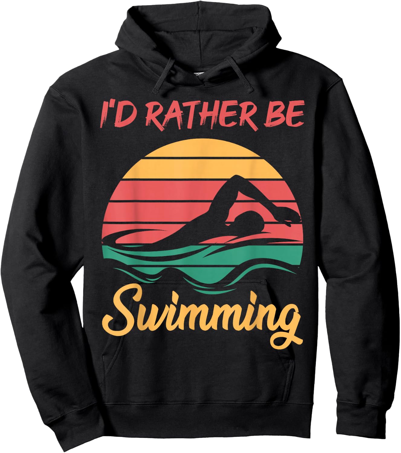 Water Rat Water Sports Hobby Swimming Club Swimming Hoodie - Hoodie | Black