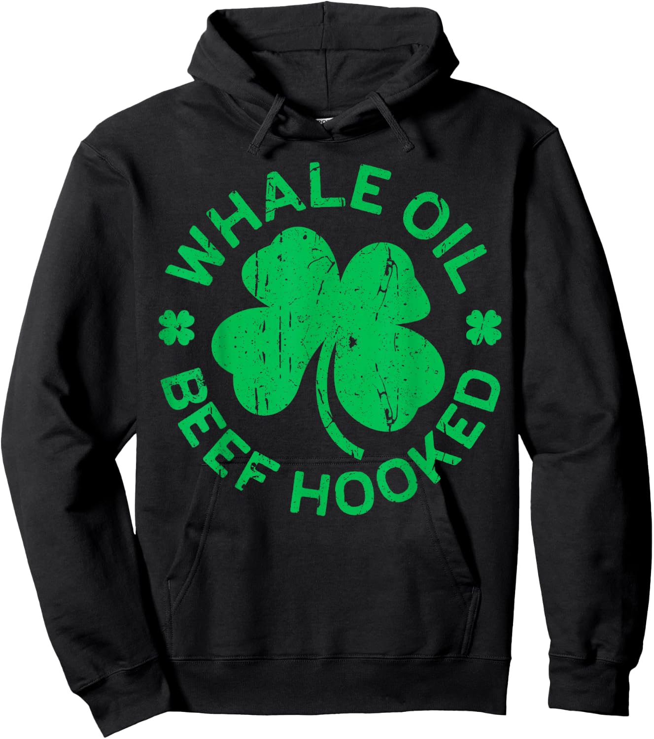 Whale Oil Beef Hooked Shirt Irish Men Women St Patricks Day Hoodie - Hoodie | Black