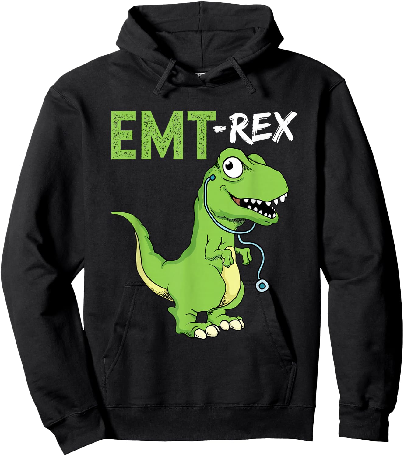 EMT Rex Funny Paramedic Graduation Firefighter Hoodie - Hoodie | Black