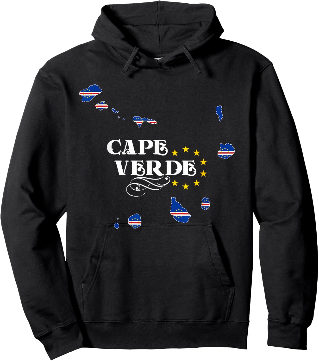 Cape Verde Shirt for Cape Verdean Men, Women and Kids Hoodie - Hoodie | Black
