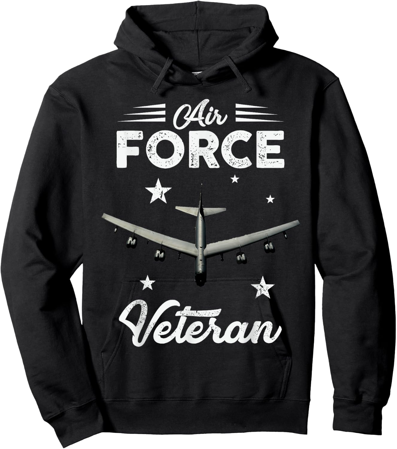 Air Force Veteran B-52 Bomber - Best Gift Veterans Hoodie - Hoodie | Black