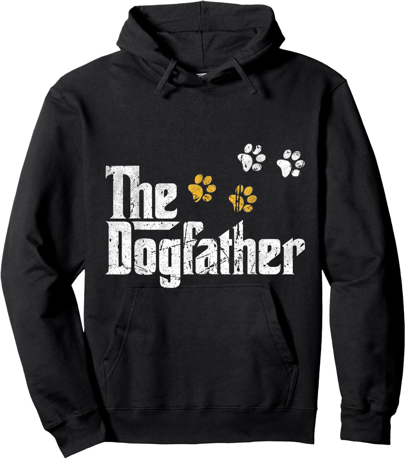 The Dogfather Dad Fathers Day Gift Cute Idea Hoodie - Hoodie | Black
