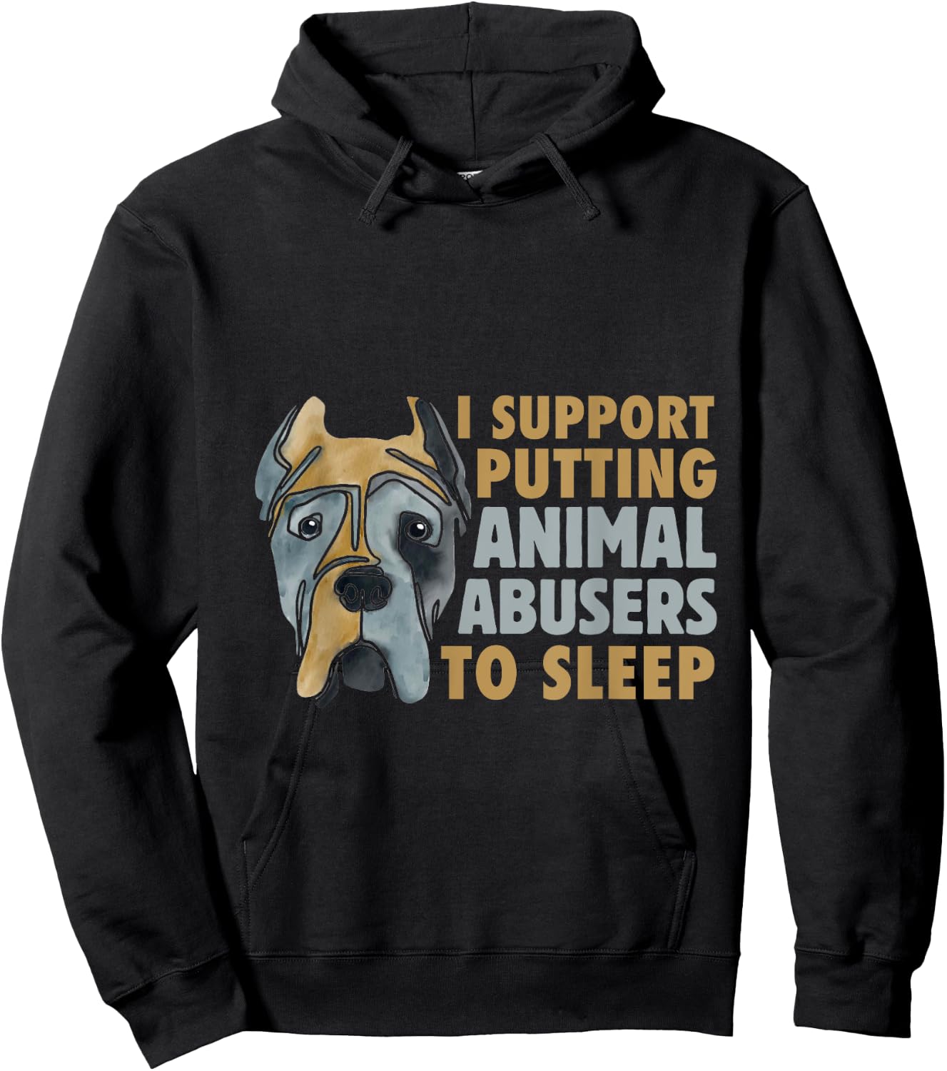 I Support Putting Animal Abusers To Sleep Animal Cruelty Hoodie - Hoodie | Black