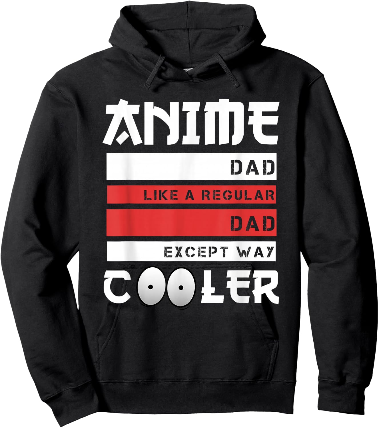 Anime Dad Funny Father's Day Cute Japanese Anime Dad Otaku Hoodie - Hoodie | Black