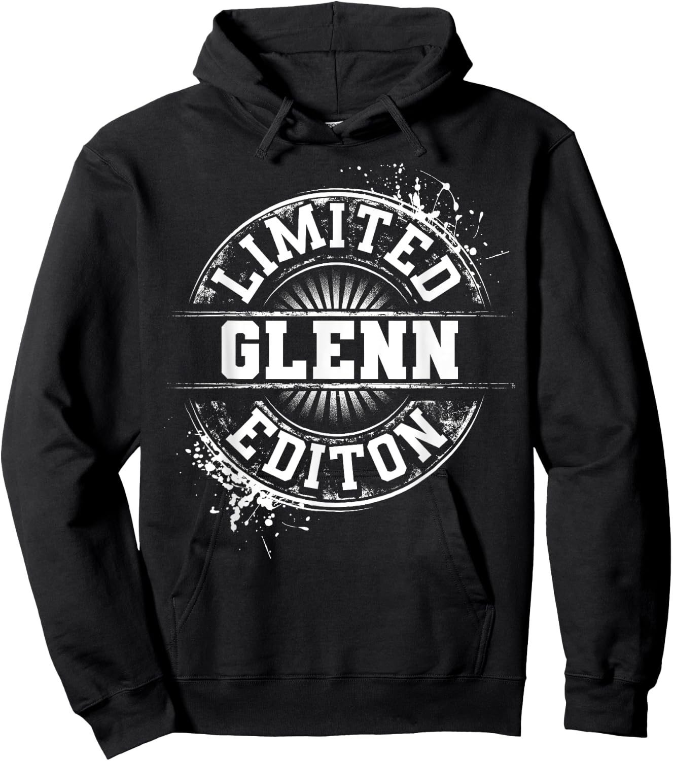 GLENN Funny Surname Family Tree Birthday Reunion Gift Hoodie - Hoodie | Black