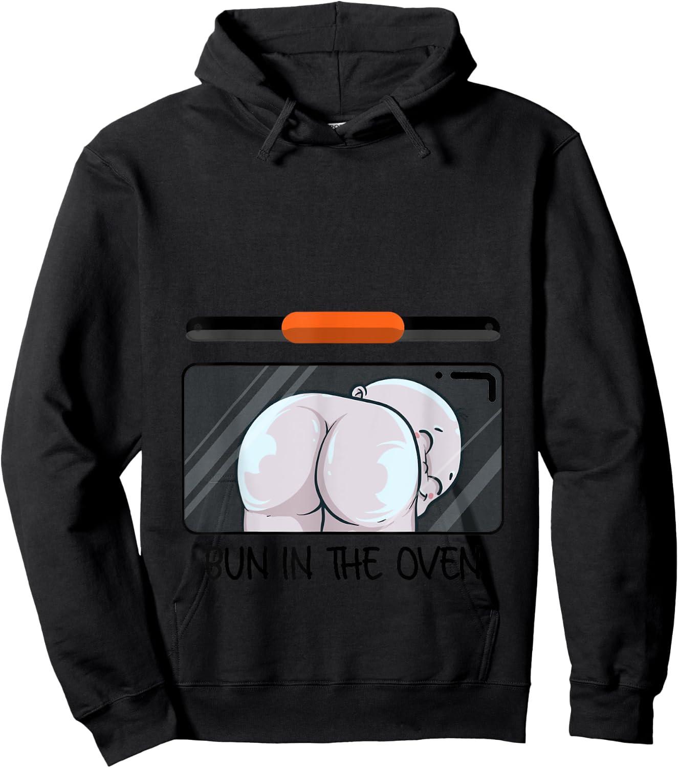 Funny Bun In The Oven Gift | Cute Expecting Pregnant Women Hoodie - Hoodie | Black