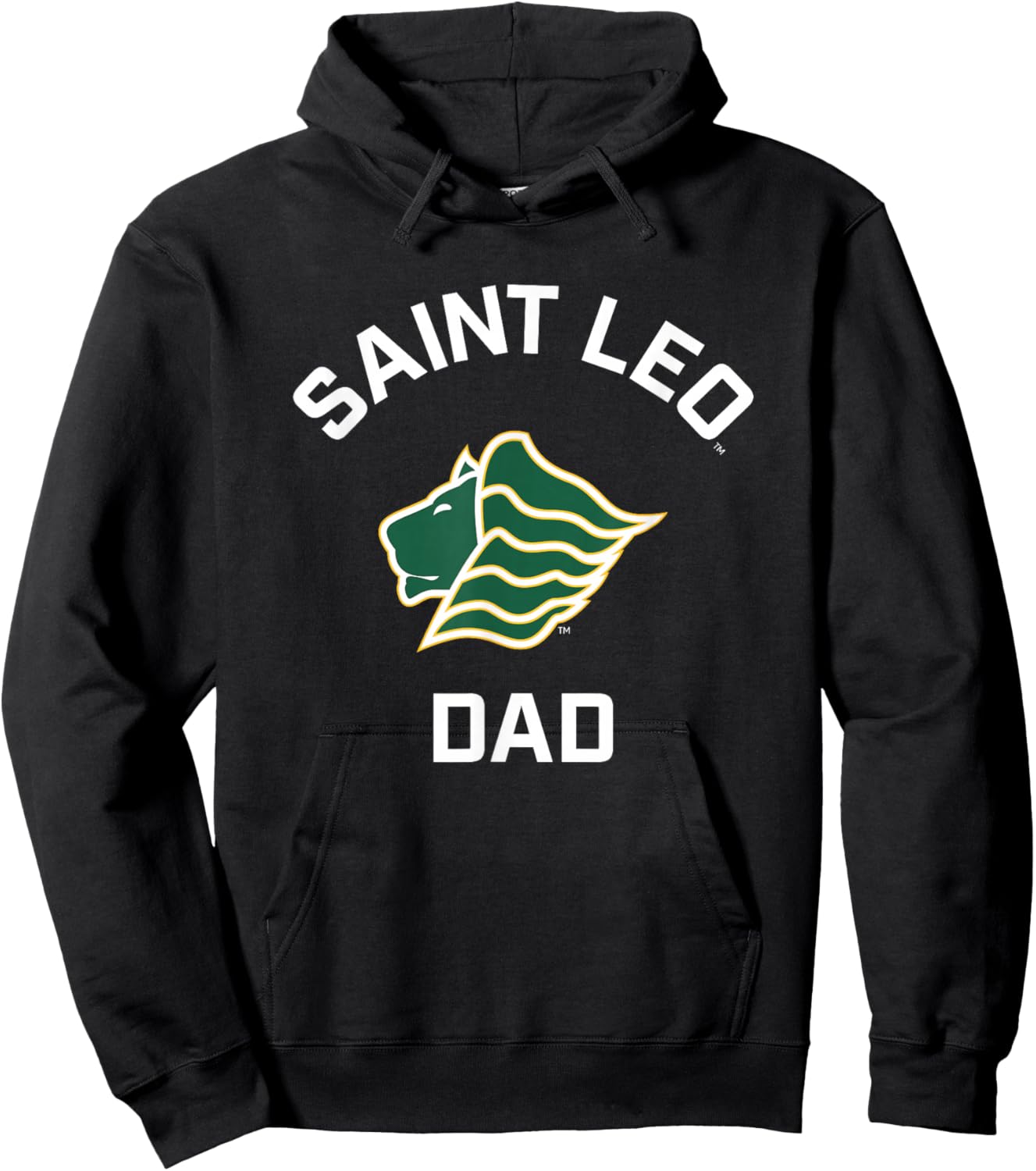 Saint Leo University Lions Arched Dad Hoodie - Hoodie | Black