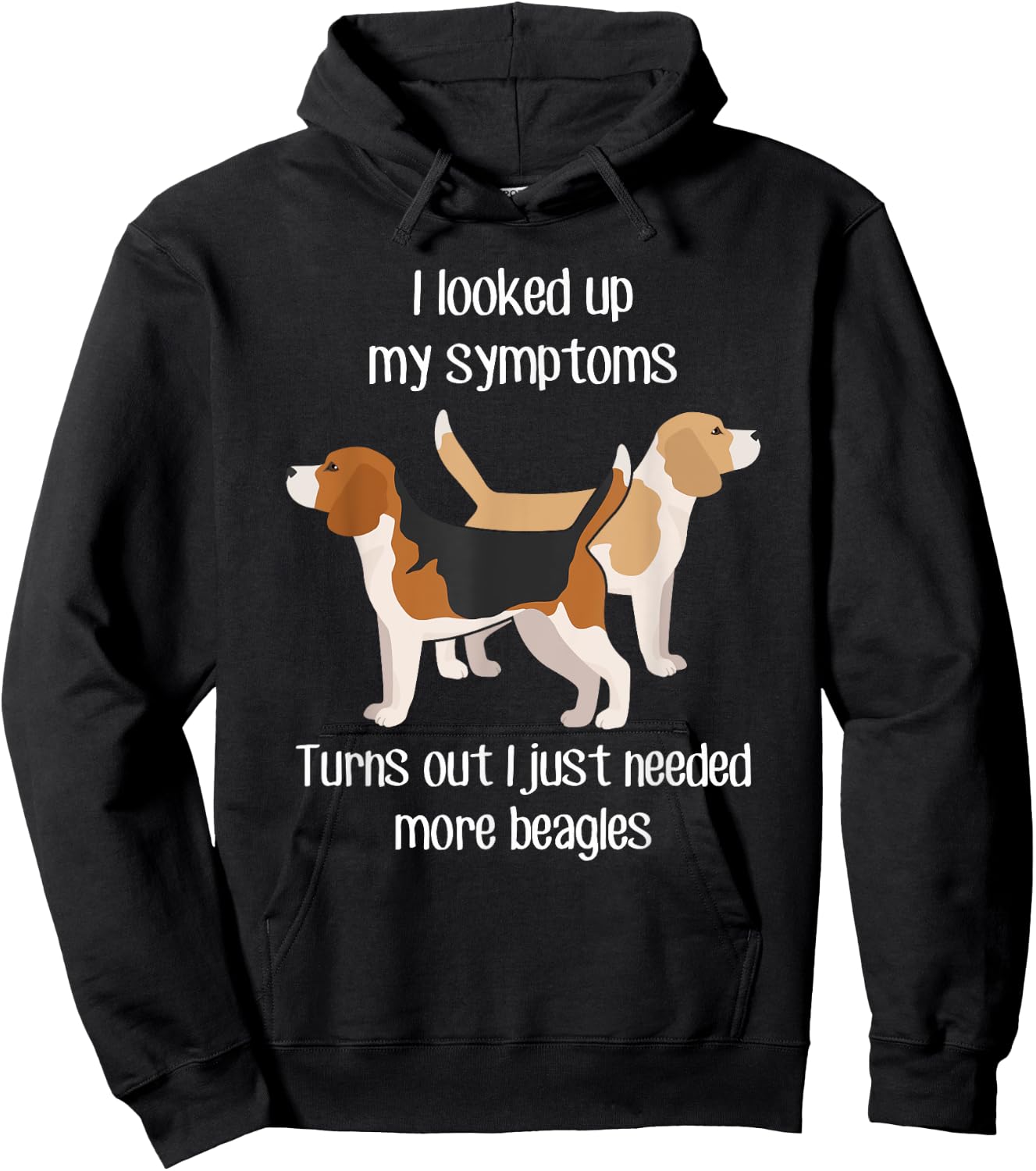 Need Beagle Dogs, Funny Cute Pet Lover Lemon Dog Mom Dog Dad Hoodie - Hoodie | Black