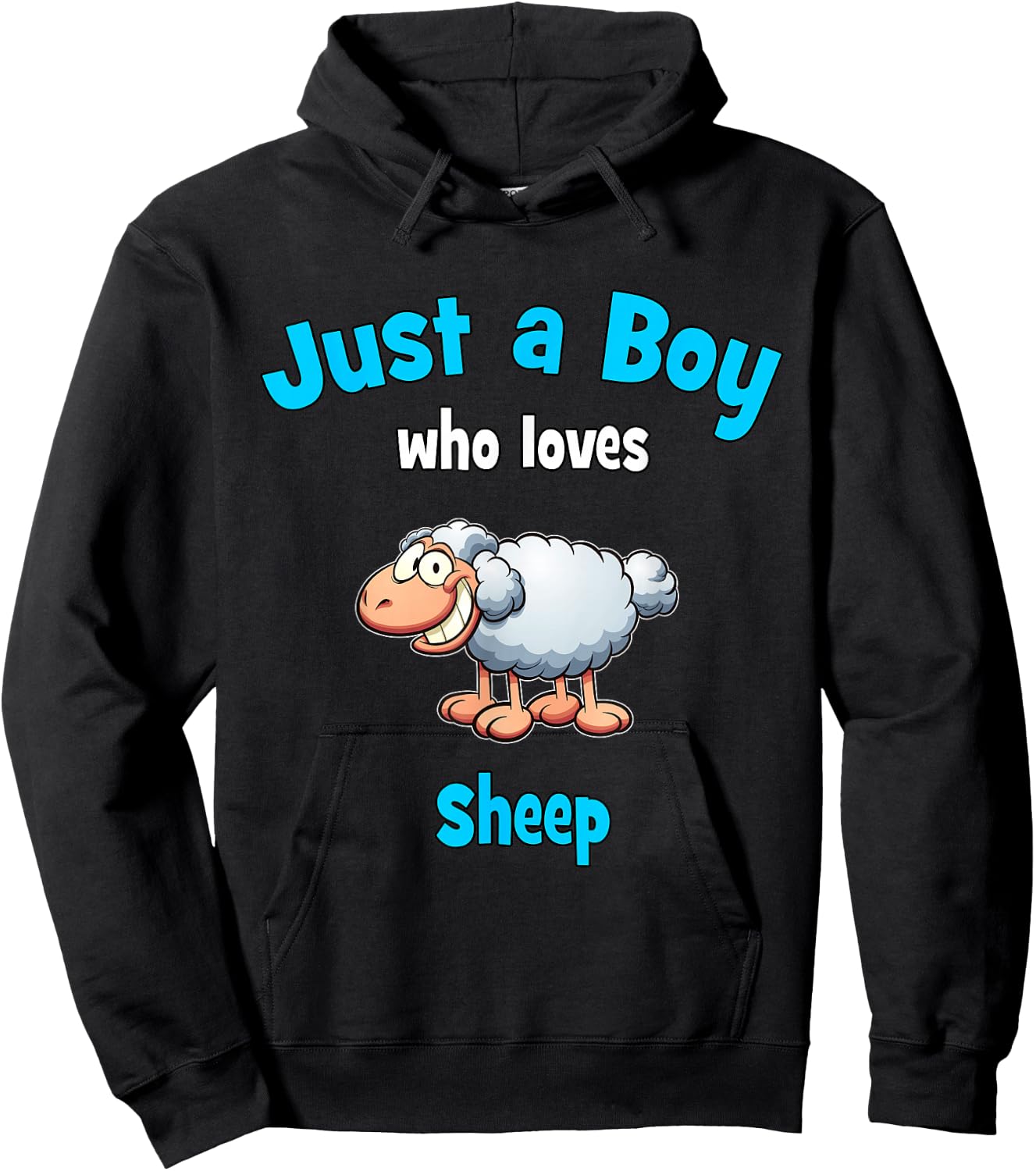 Sheep Shirt for Boys | Children's Sheep Hoodie - Hoodie | Black