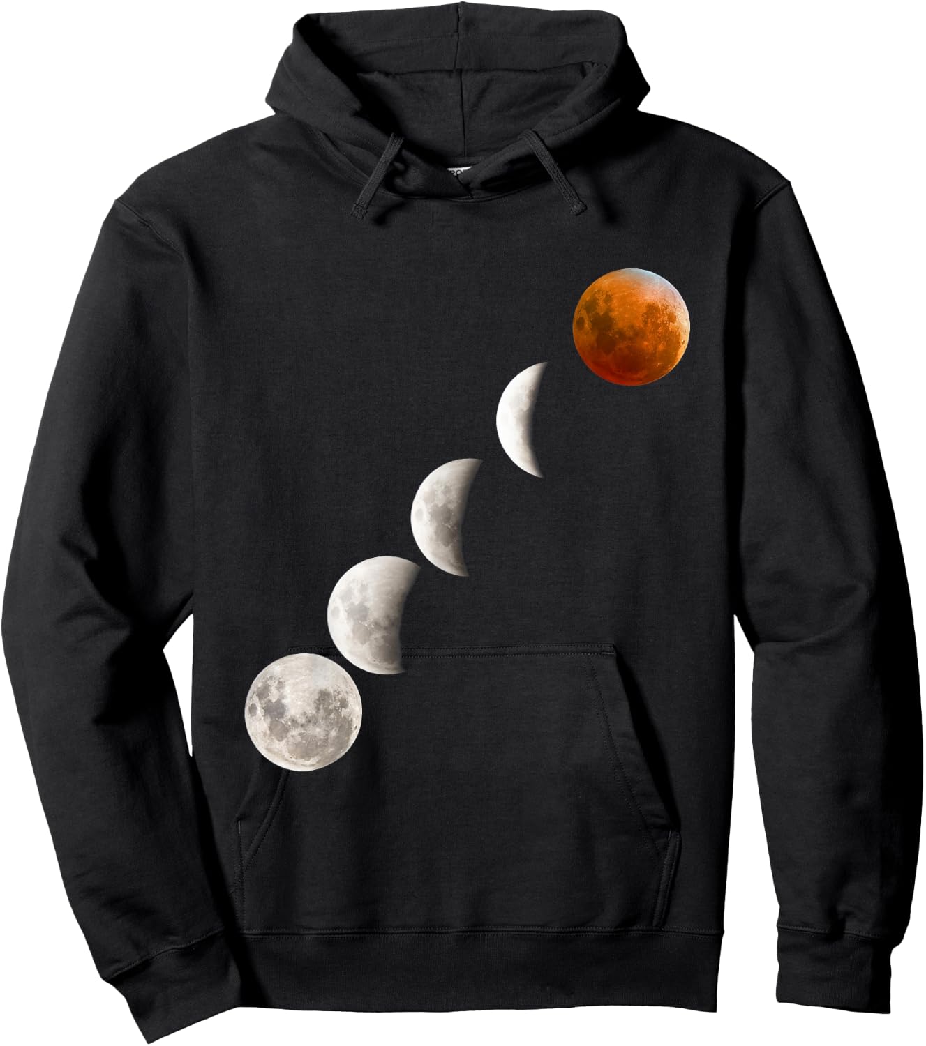 Super Full Lunar Eclipse Red Blood Moon 2019 & 2020 Cycle Hoodie - Hoodie | Black
