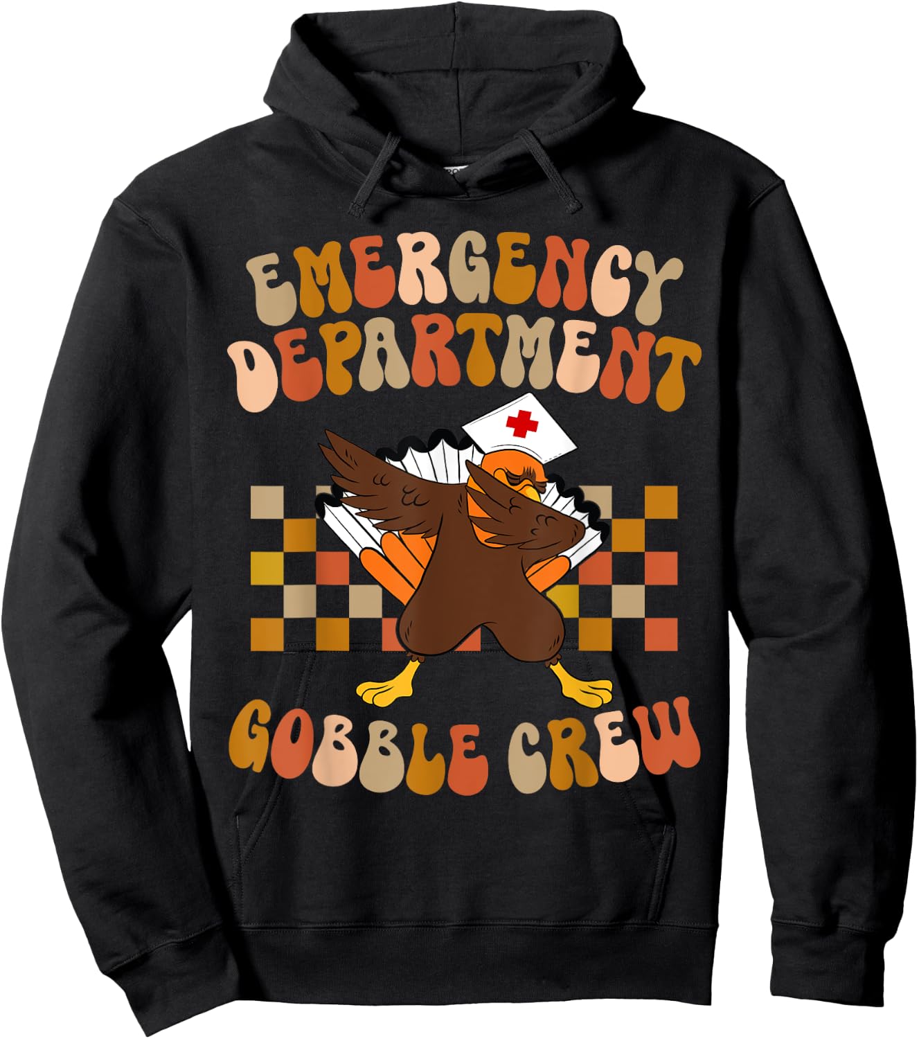 Thanksgiving Emergency Department Thanksgiving ER Nurse Hoodie - Hoodie | Black