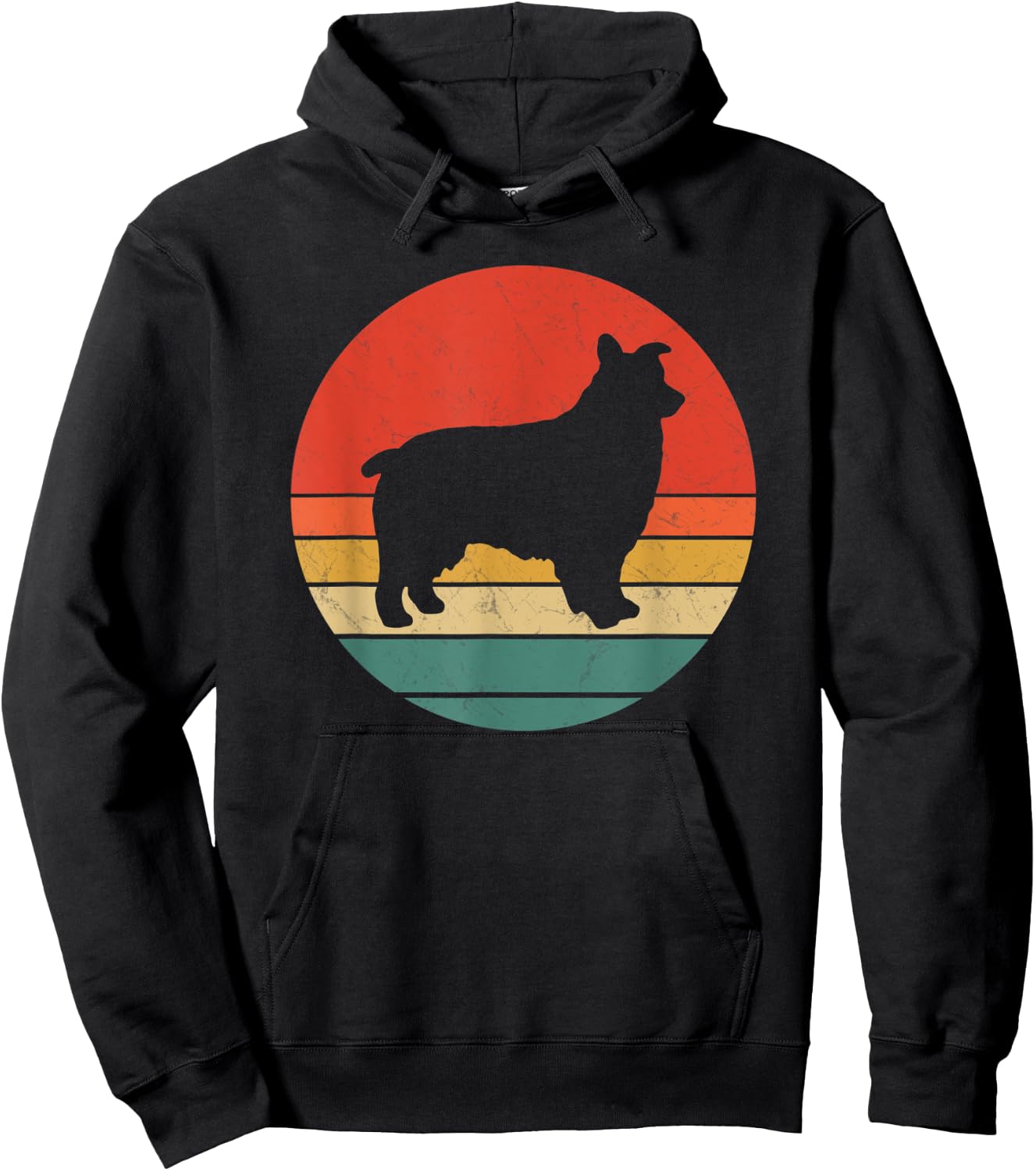 Miniature Australian Shepherd Vintage Dog Mini Aussie Gift Hoodie - Hoodie | Black