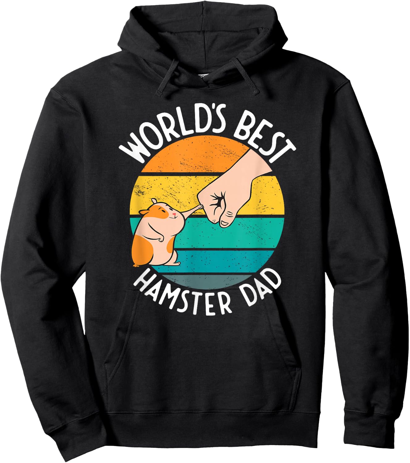 World's Best Hamster Dad Design Hoodie - Hoodie | Black