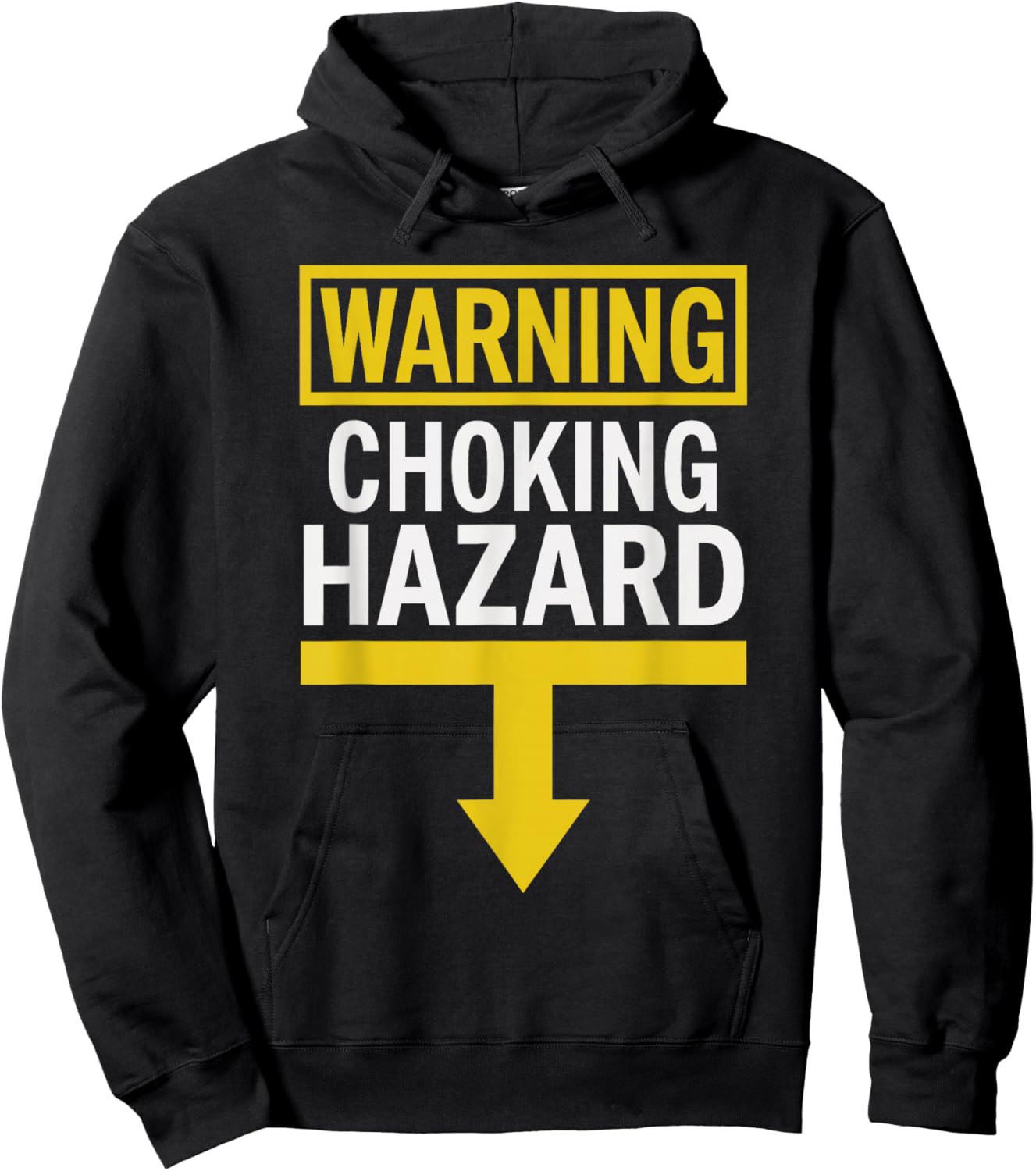 White Trash Party Attire Men Warning Choking Hazard Hoodie - Hoodie | Black