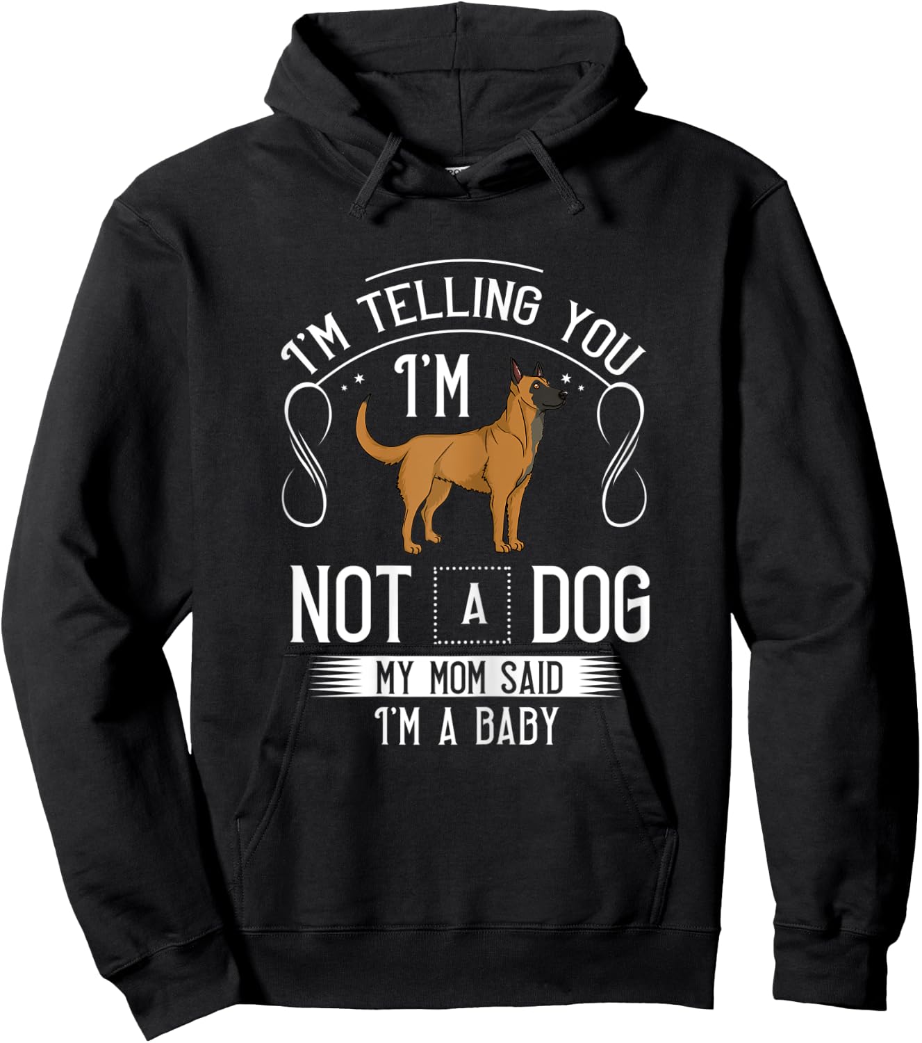 Belgian Malinois Dog Puppies Owner Lover Hoodie - Hoodie | Black