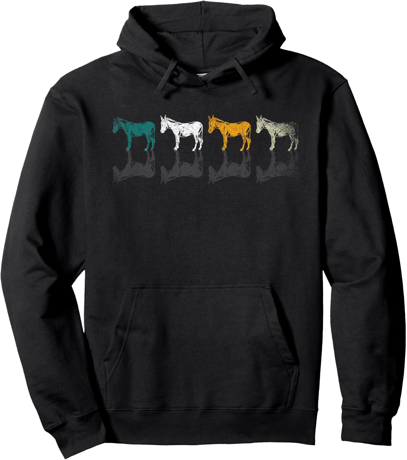 Retro Donkey Hoodie - Hoodie | Black