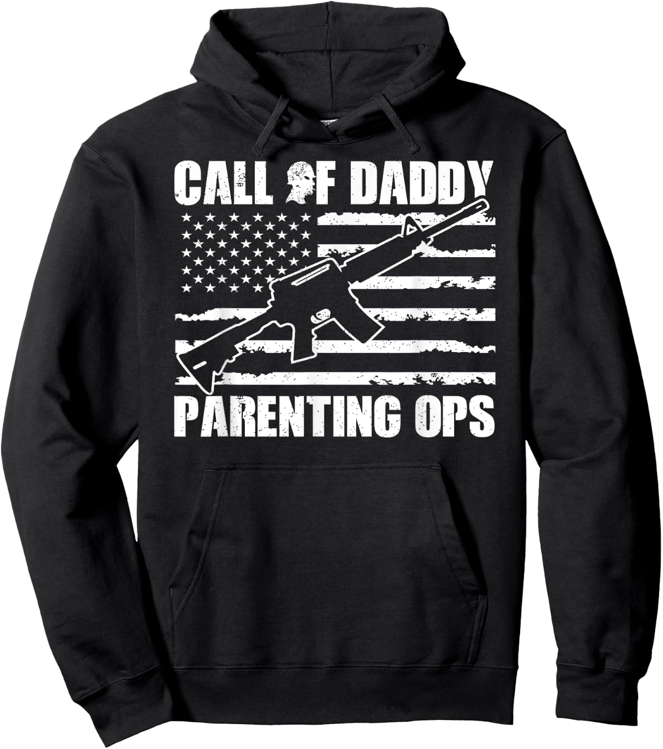 Call of Daddy Parenting Ops fathers day gaming dad gamer Hoodie - Hoodie | Black