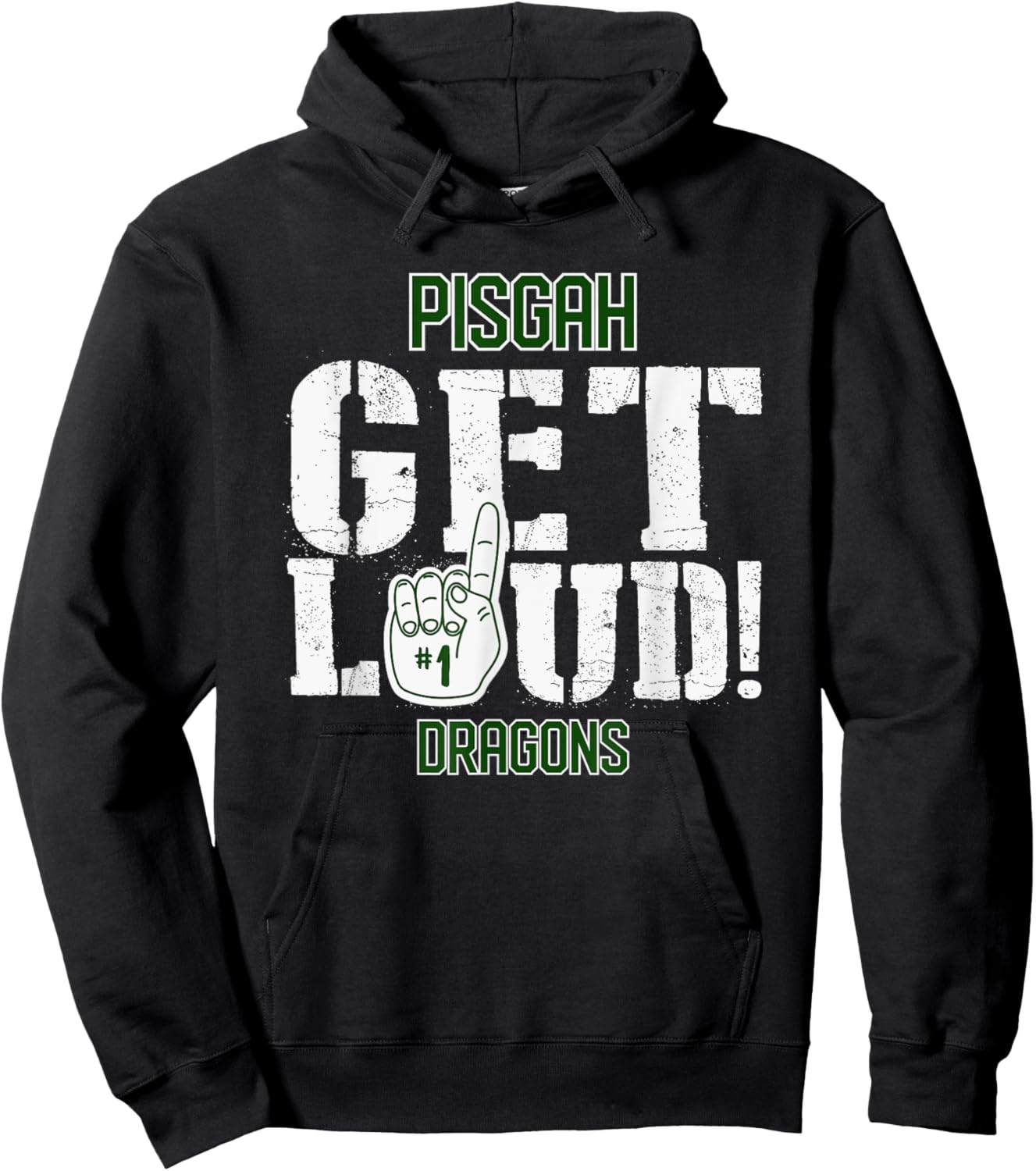 Pisgah High School GET LOUD Dragons Hoodie - Hoodie | Black