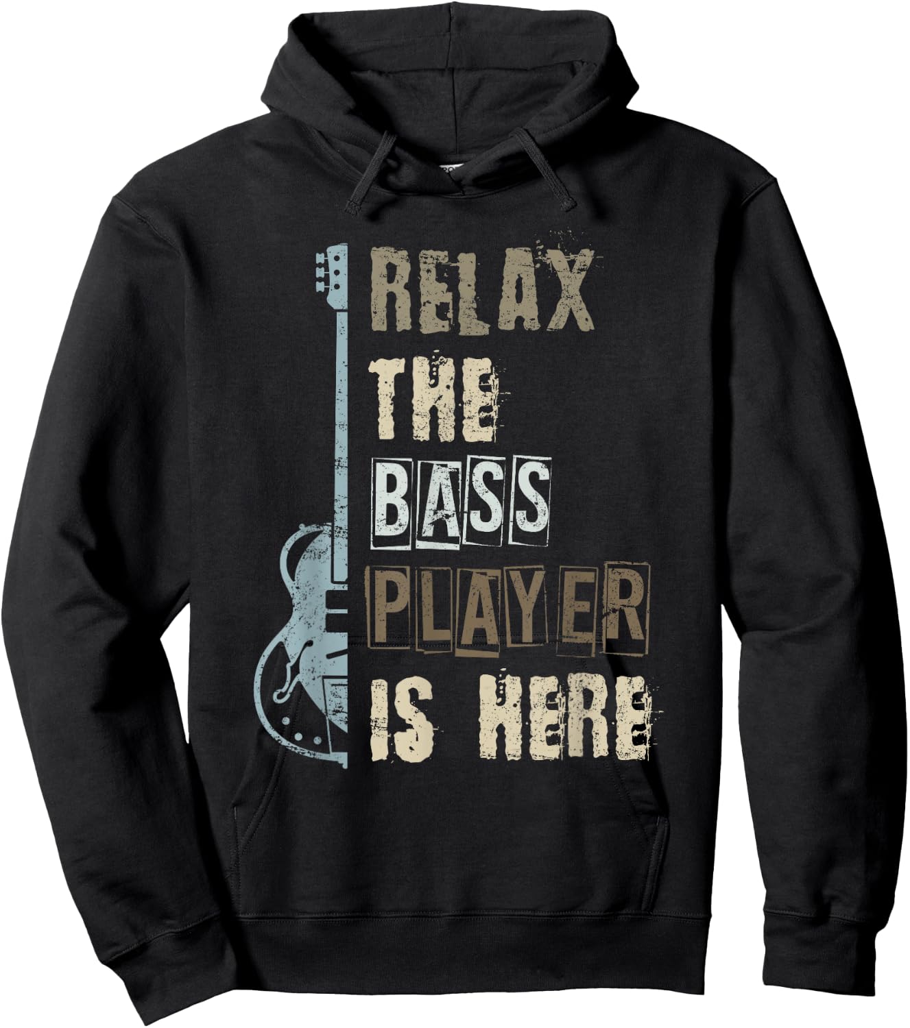 Funny Bass Player Bass Guitarist Gift Music Bass Guitar Hoodie - Hoodie | Black