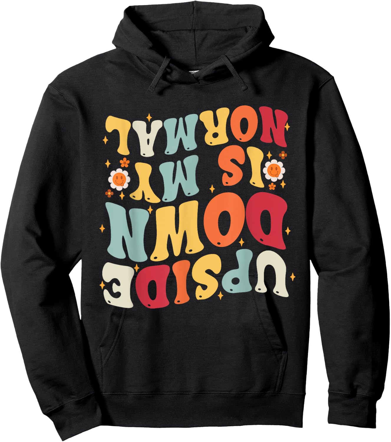 Upside Down Is My Normal Little Girls Gymnastics Gymnast Hoodie - Hoodie | Black