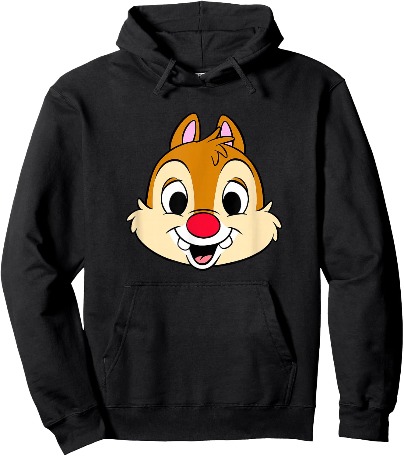 Disney Chip and Dale Dale Large Floating Head Hoodie - Hoodie | Black