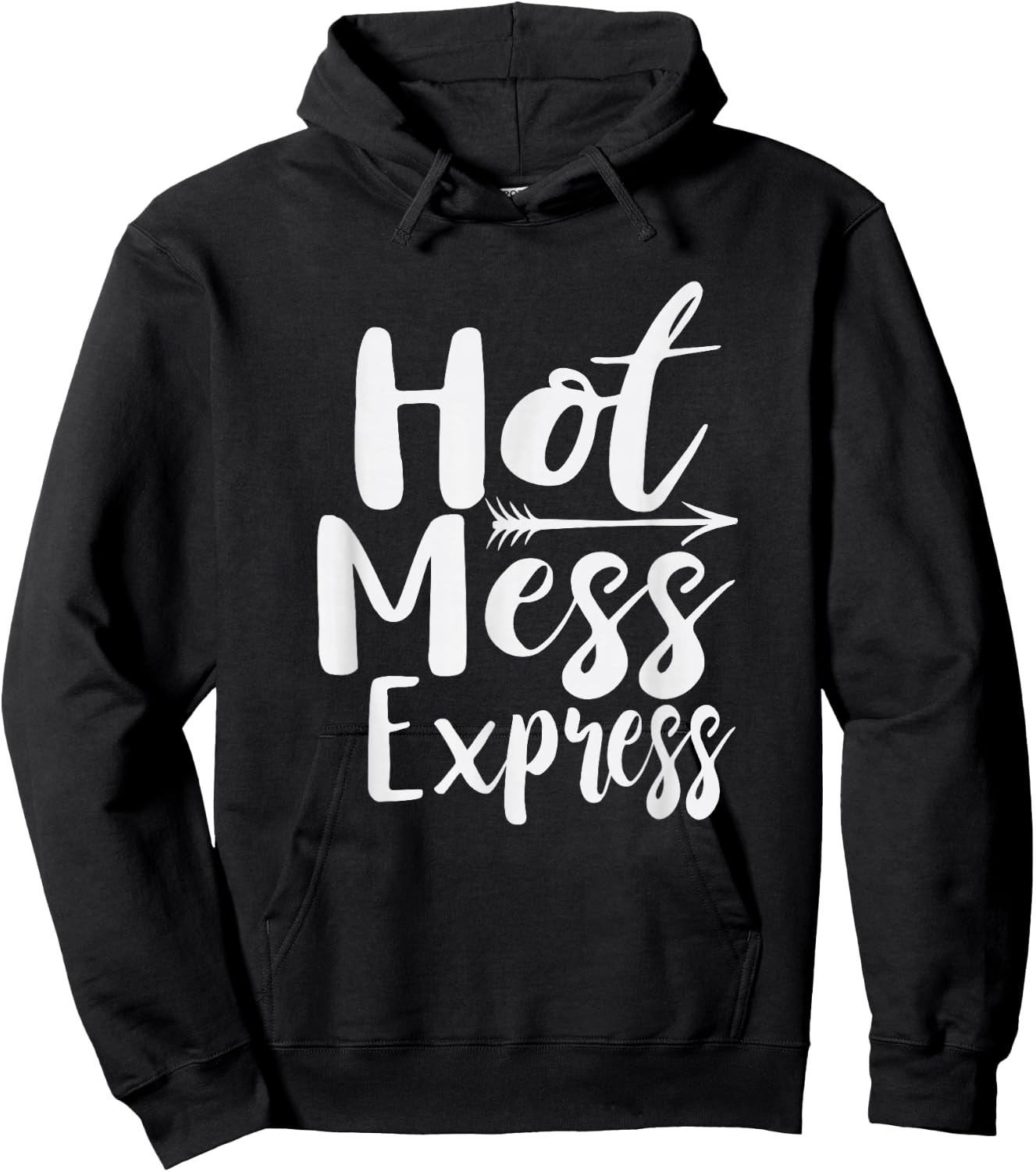 Funny Hot Mess Express Life Status Hoodie - Hoodie | Black