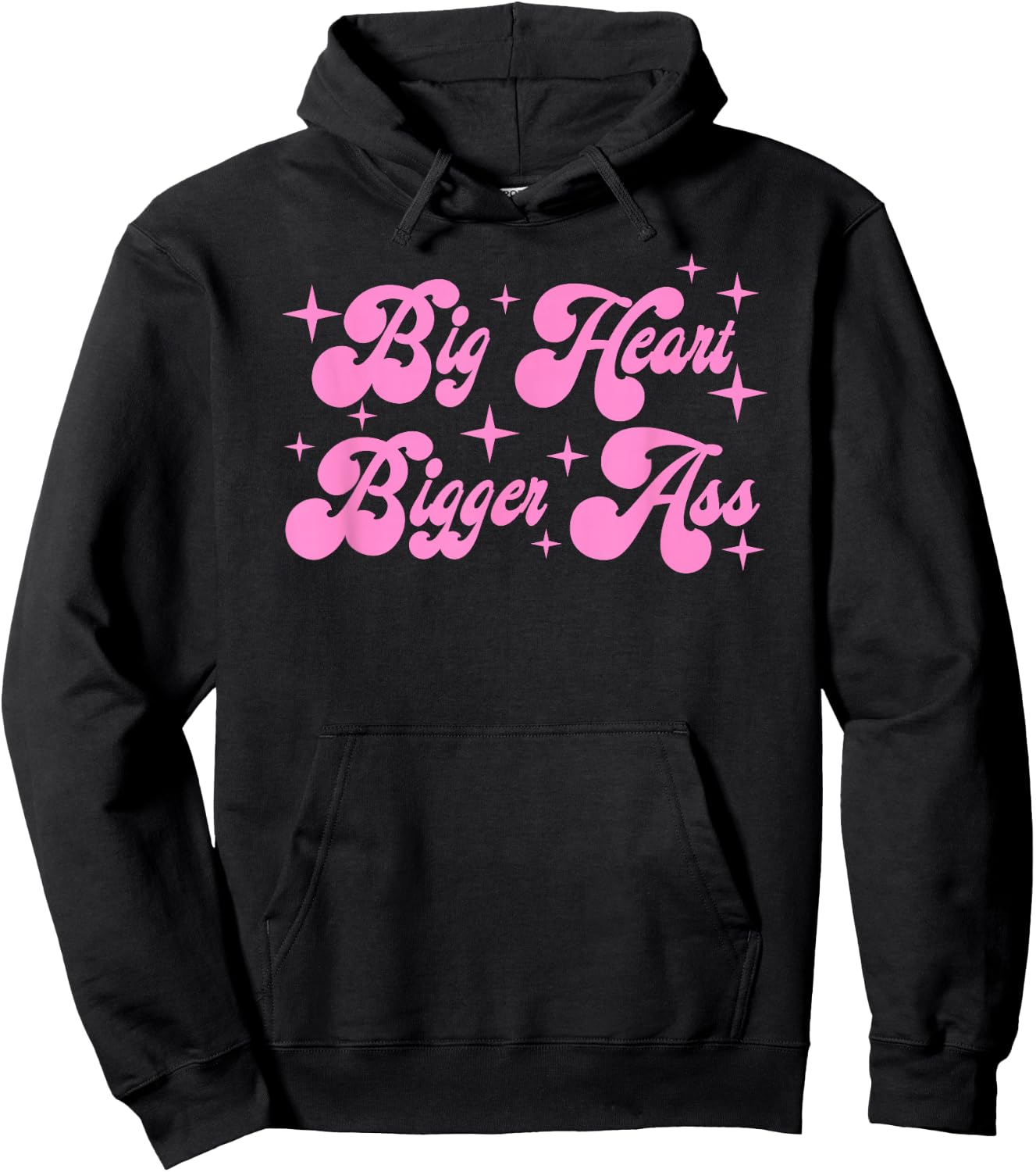 Big heart bigger ass Hoodie - Hoodie | Black