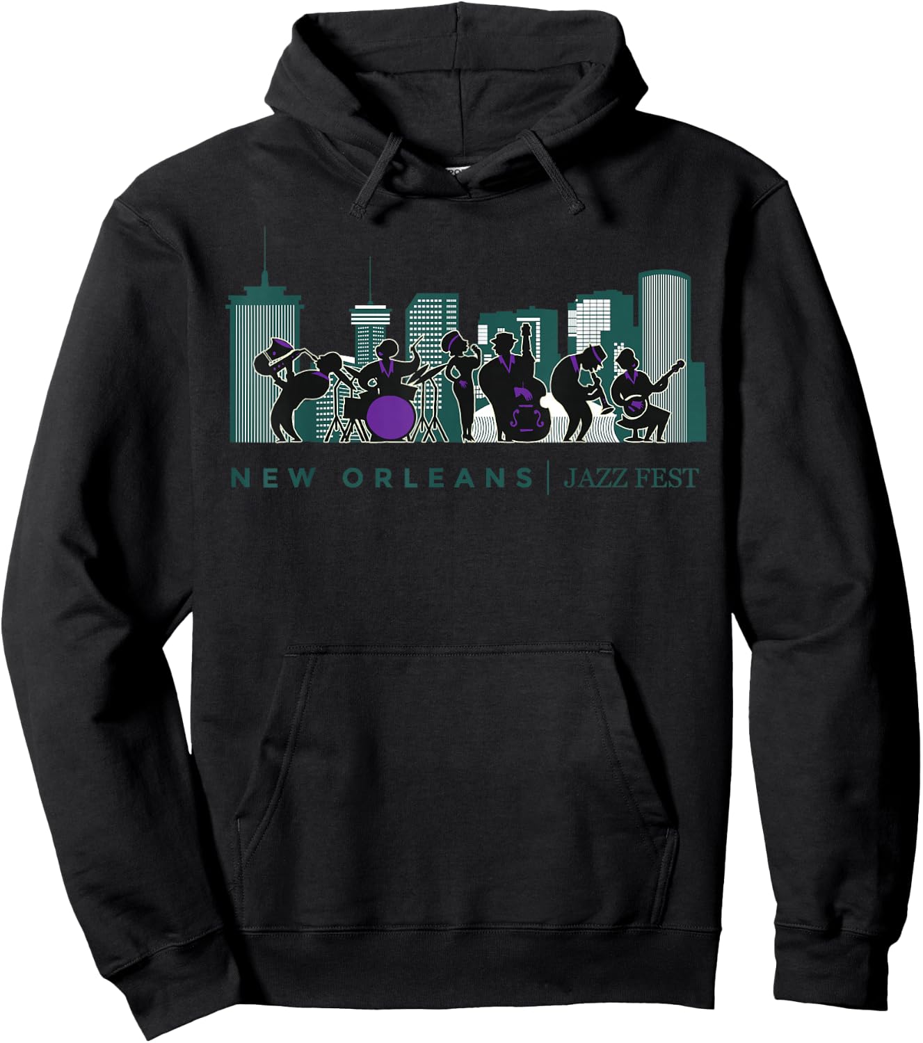 Jazz Music New Orleans Fest Jazz Festival Souvenir Hoodie - Hoodie | Black