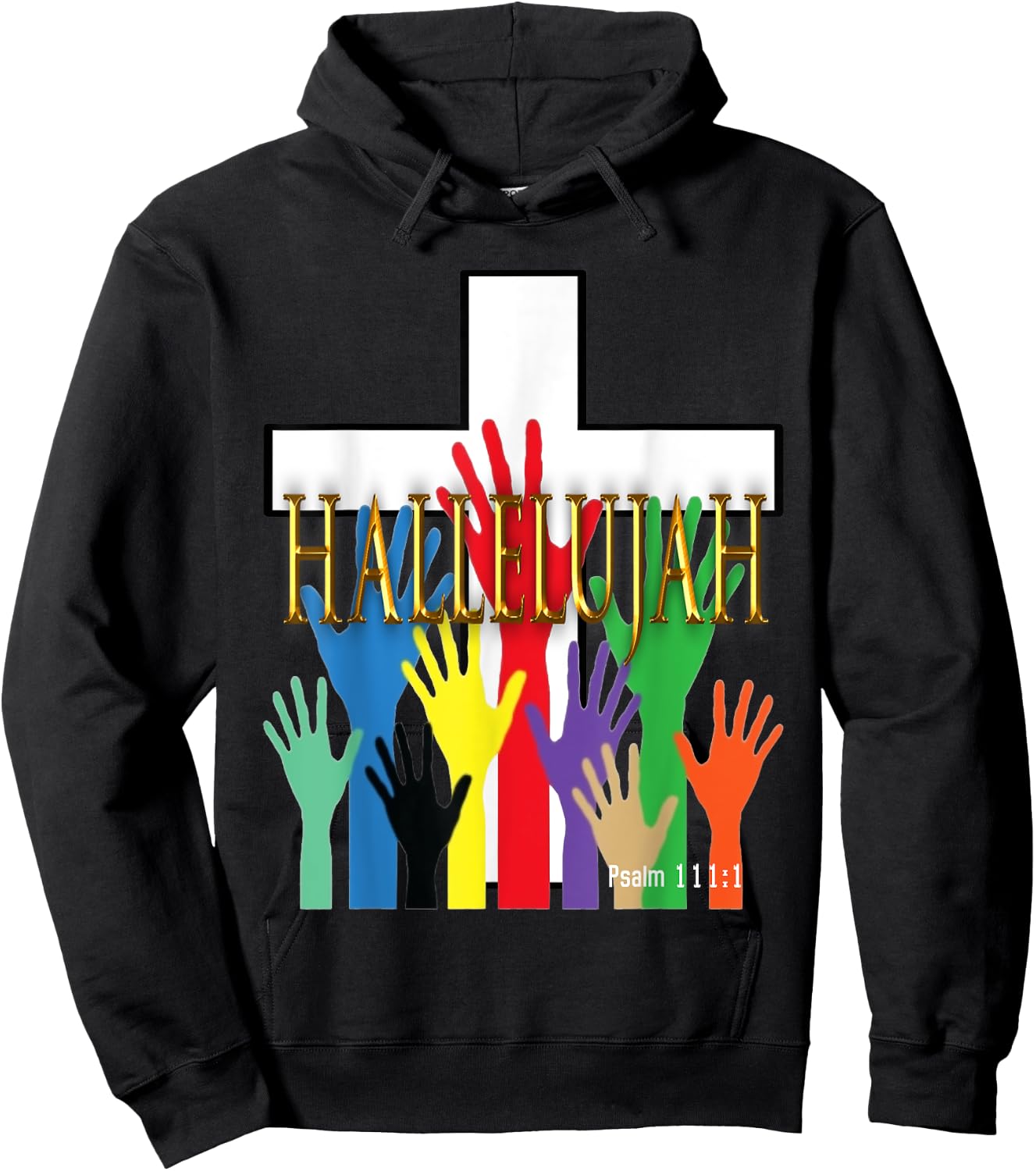 Hallelujah Religious Hoodie - Hoodie | Black