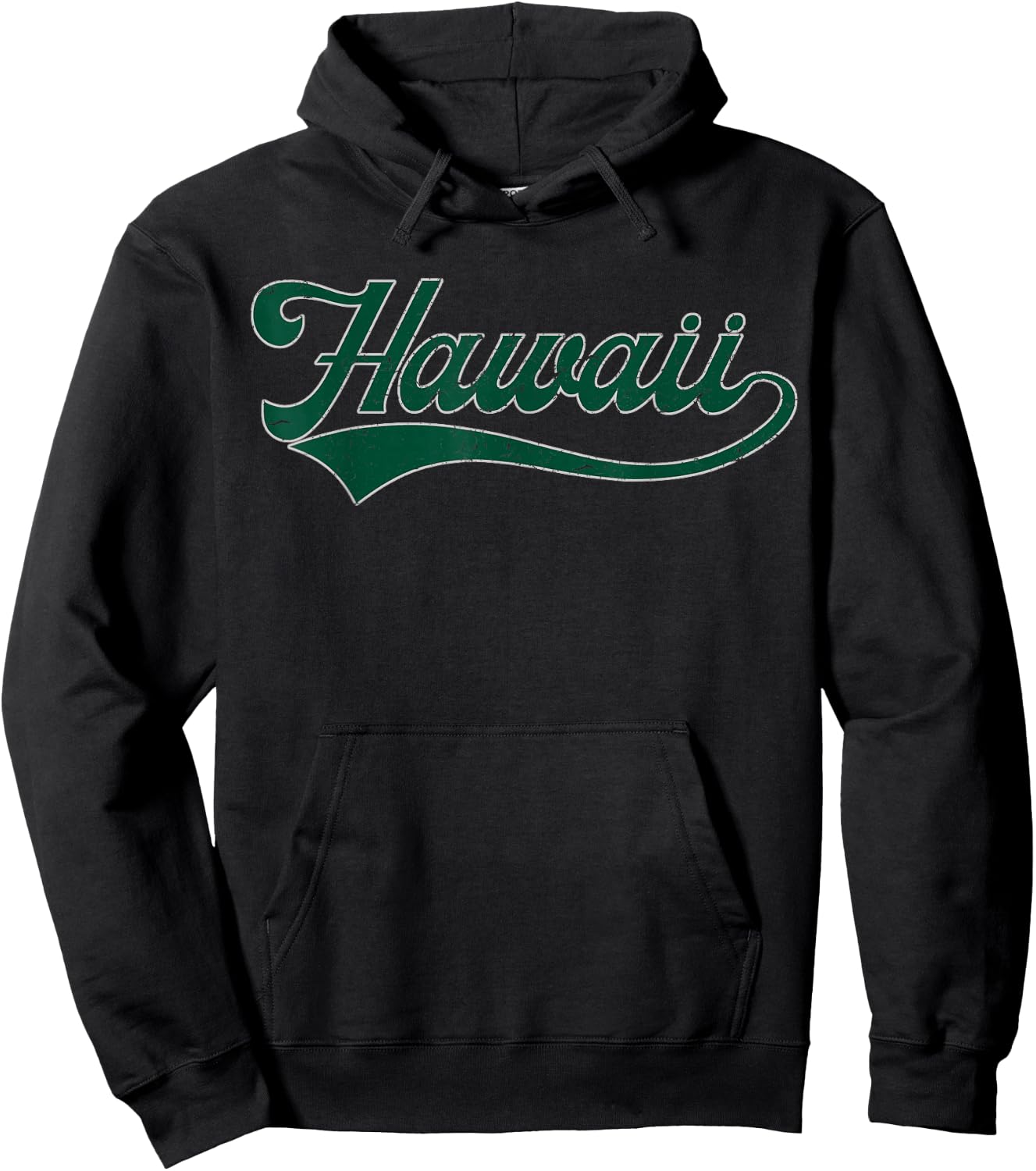 College University Style Hawaii Baseball Sport Fan Hoodie - Hoodie | Black