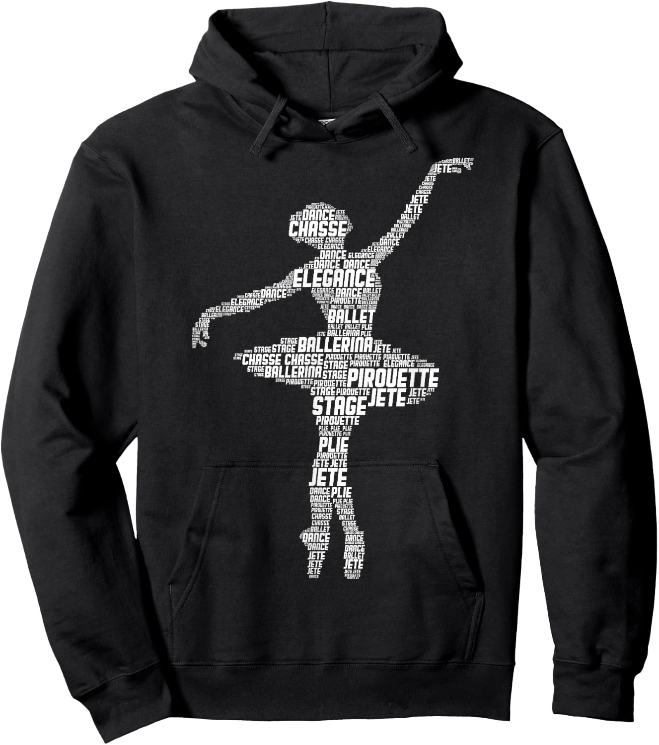 Ballerina Ballet Girls Women Hoodie - Hoodie | Black