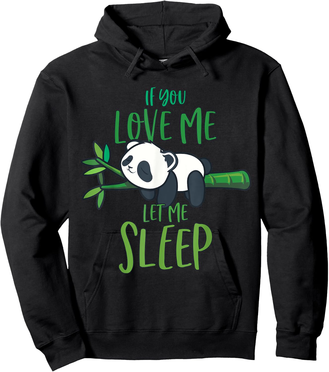 Panda Men Women Panda Lover Gift Panda Hoodie - Hoodie | Black