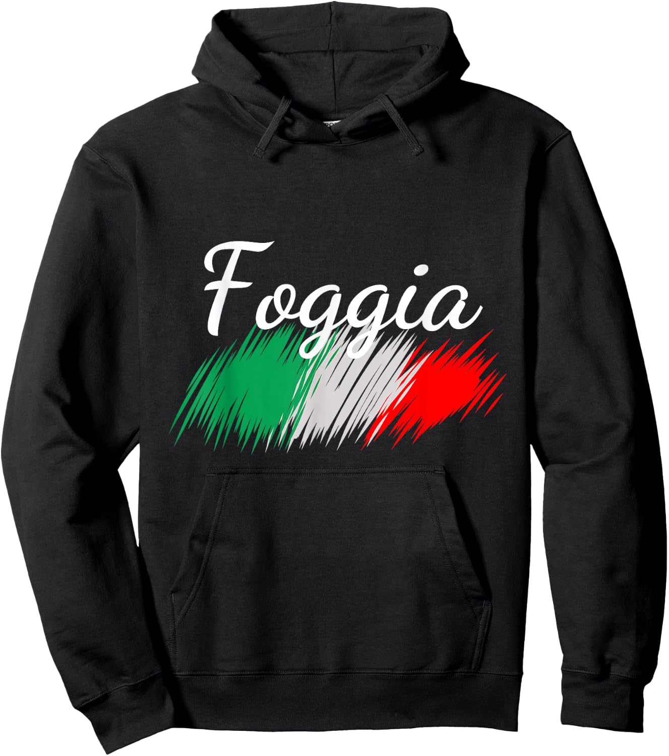 Foggia Italy Flag Italia Souvenir Matching Italian Hoodie - Hoodie | Black